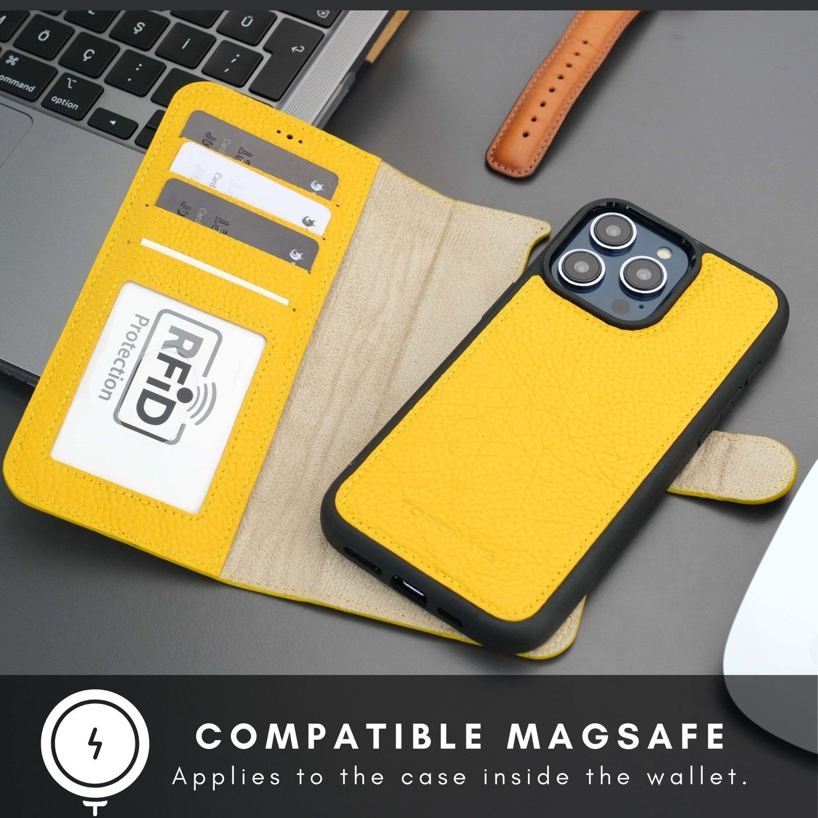 Casper Leather iPhone 14 Pro Max Wallet Case | MagSafe