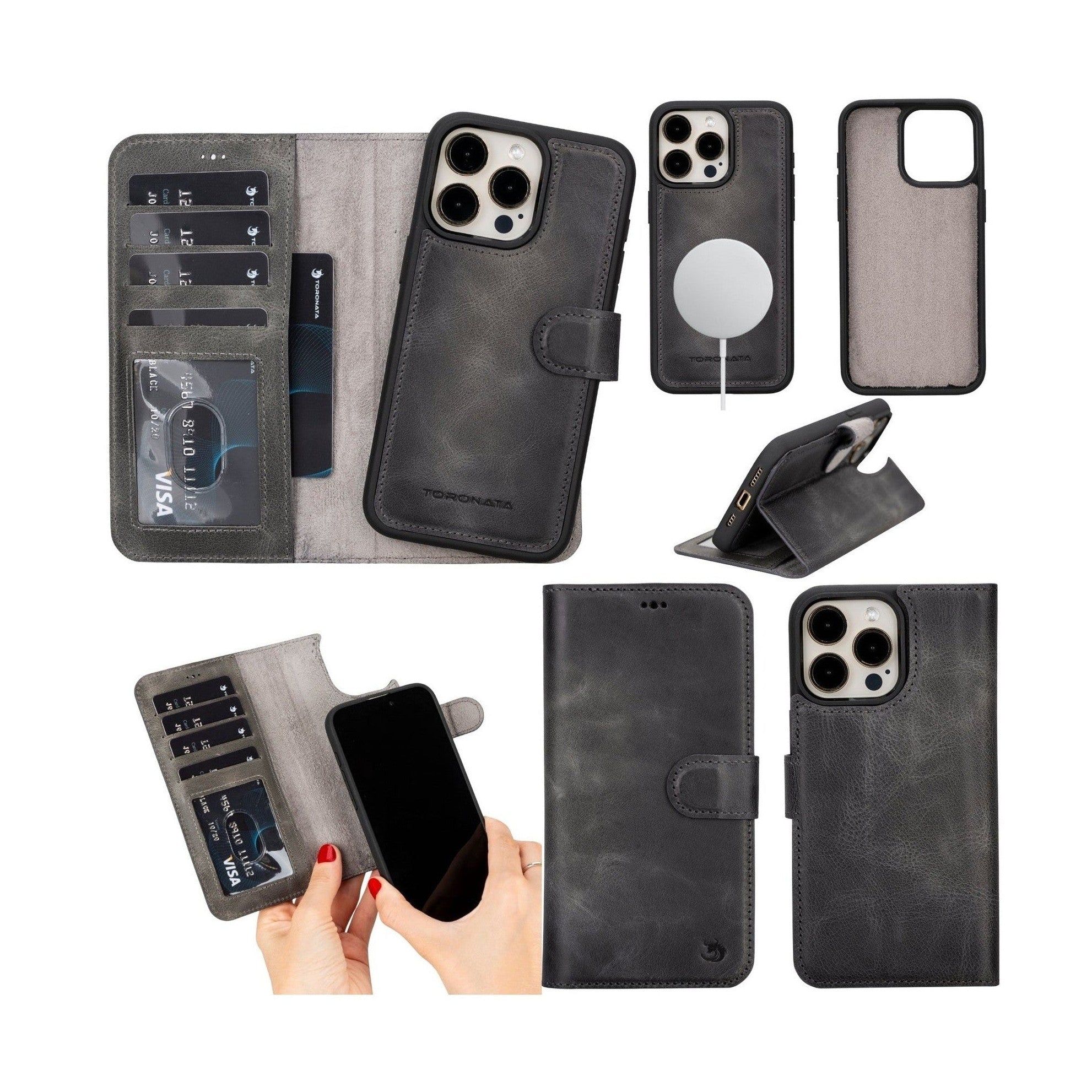 Casper Leather iPhone 14 Pro Max Wallet Case | MagSafe