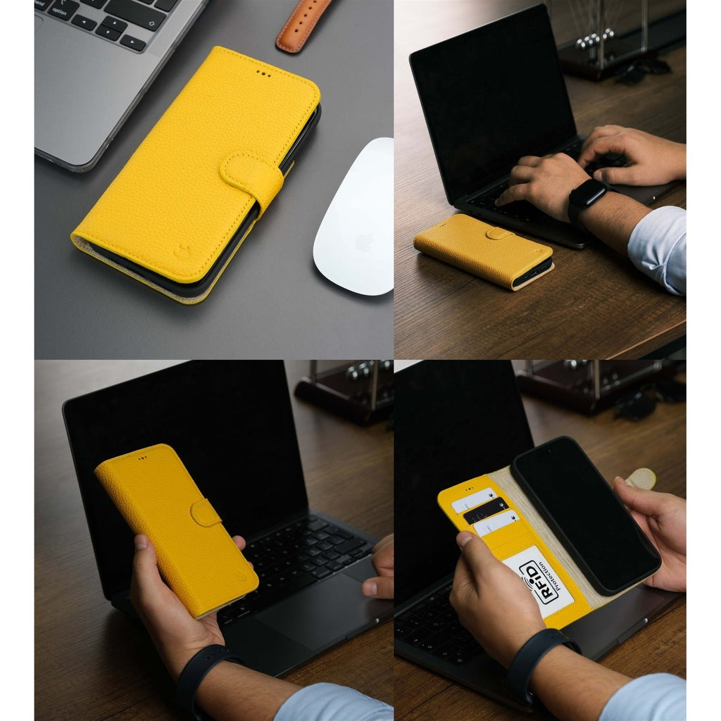 Casper Leather iPhone 15 Pro Max Wallet Case | Detachable MagSafe Compatible RFID Protection