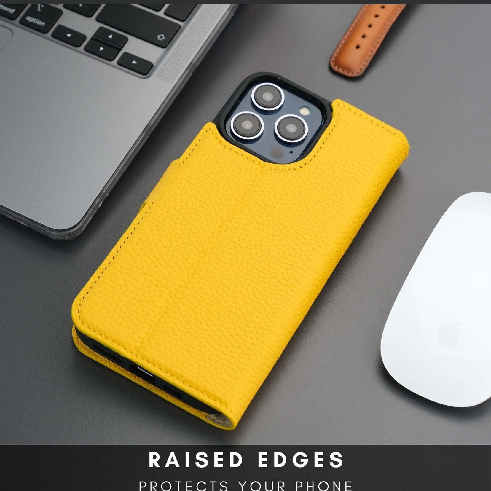 Casper Leather iPhone 15 Pro Wallet Case | Detachable MagSafe Compatible RFID Protection