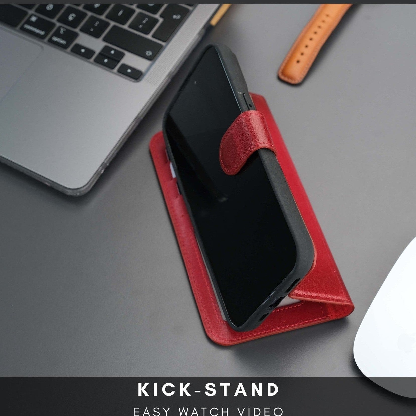 Casper iPhone 16 Plus Wallet Case Leather MagSafe