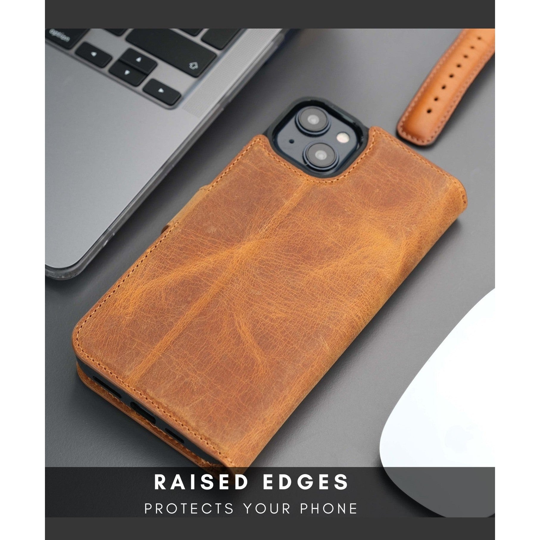Casper iPhone 16 Plus Wallet Case Leather MagSafe