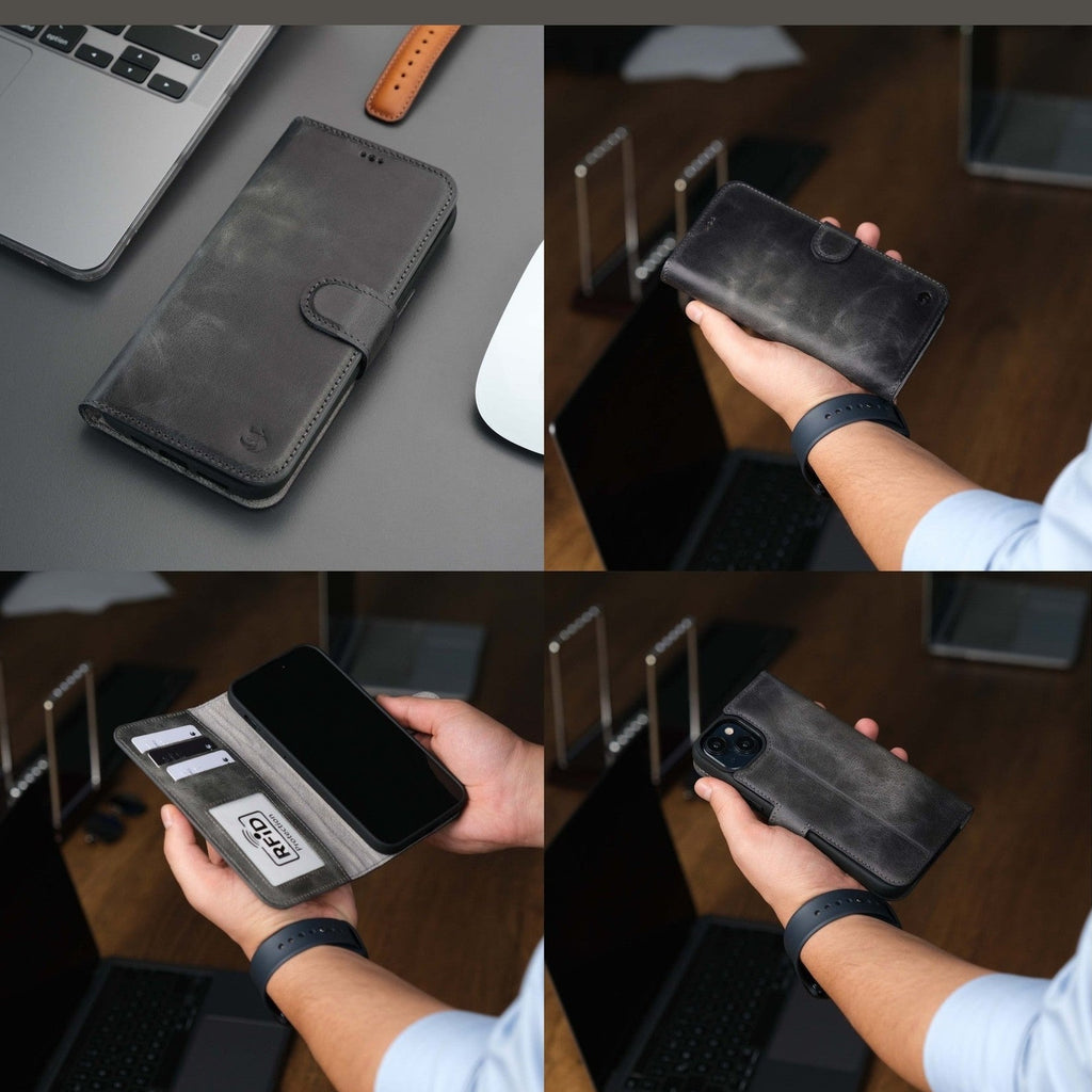 Casper iPhone 16 Plus Wallet Case Leather MagSafe