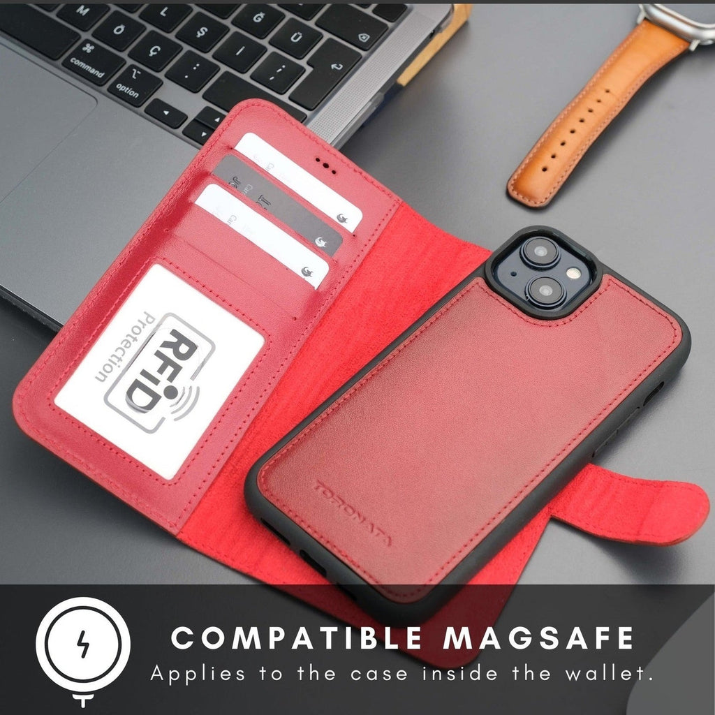Casper iPhone 16 Plus Wallet Case Leather MagSafe