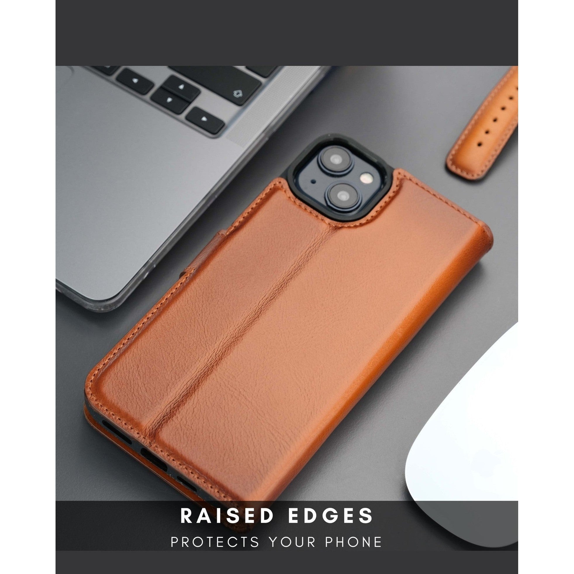 Casper iPhone 16 Plus Wallet Case Leather MagSafe