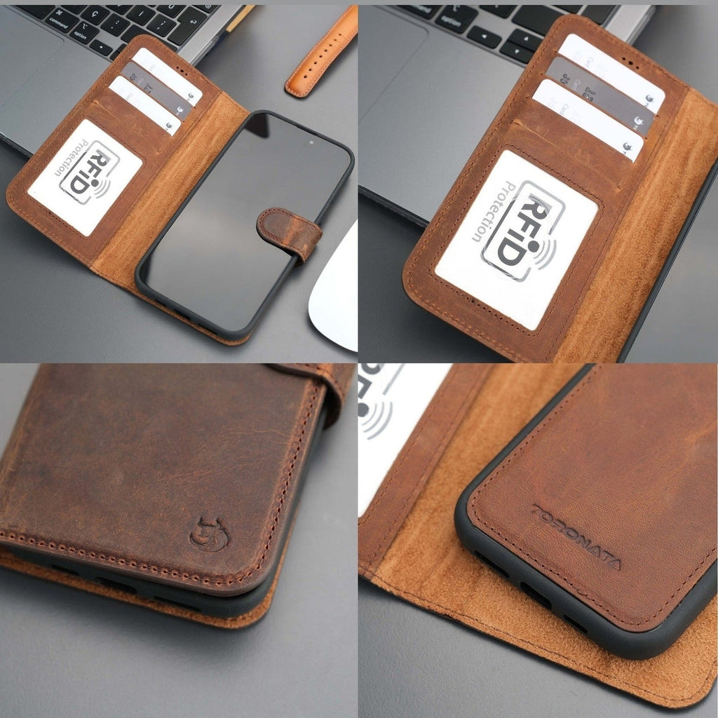 Casper iPhone 16 Wallet Case Leather MagSafe