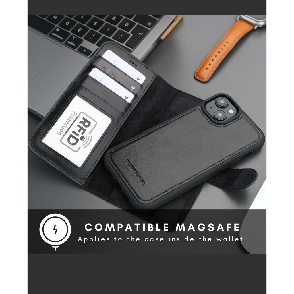 Casper iPhone 16 Wallet Case Leather MagSafe