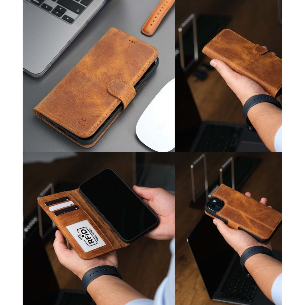 Casper iPhone 16 Wallet Case Leather MagSafe