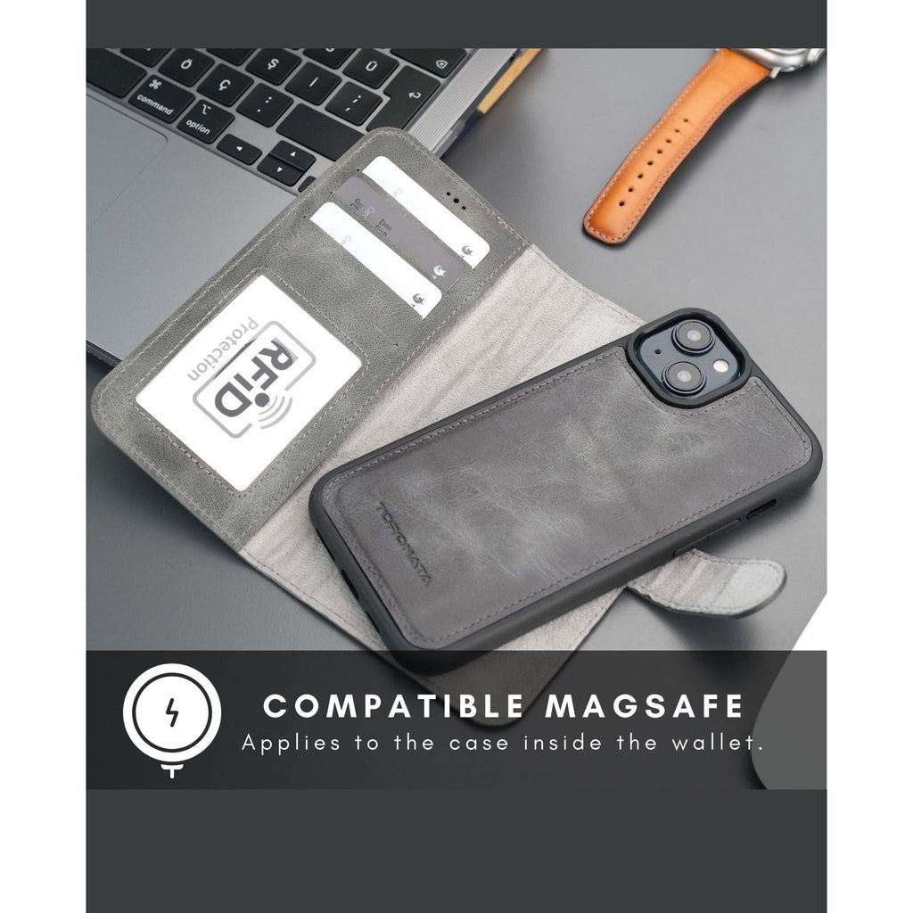 Casper iPhone 16 Wallet Case Leather MagSafe