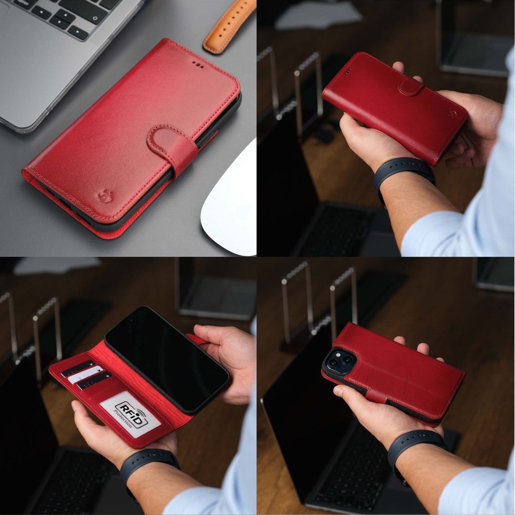 Casper iPhone 16 Wallet Case Leather MagSafe