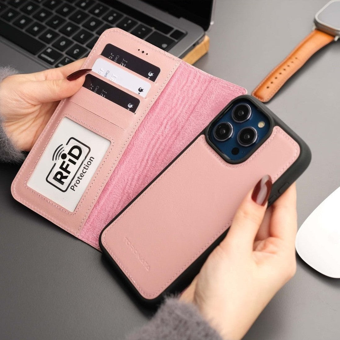 Casper iPhone 16 Wallet Case Leather MagSafe