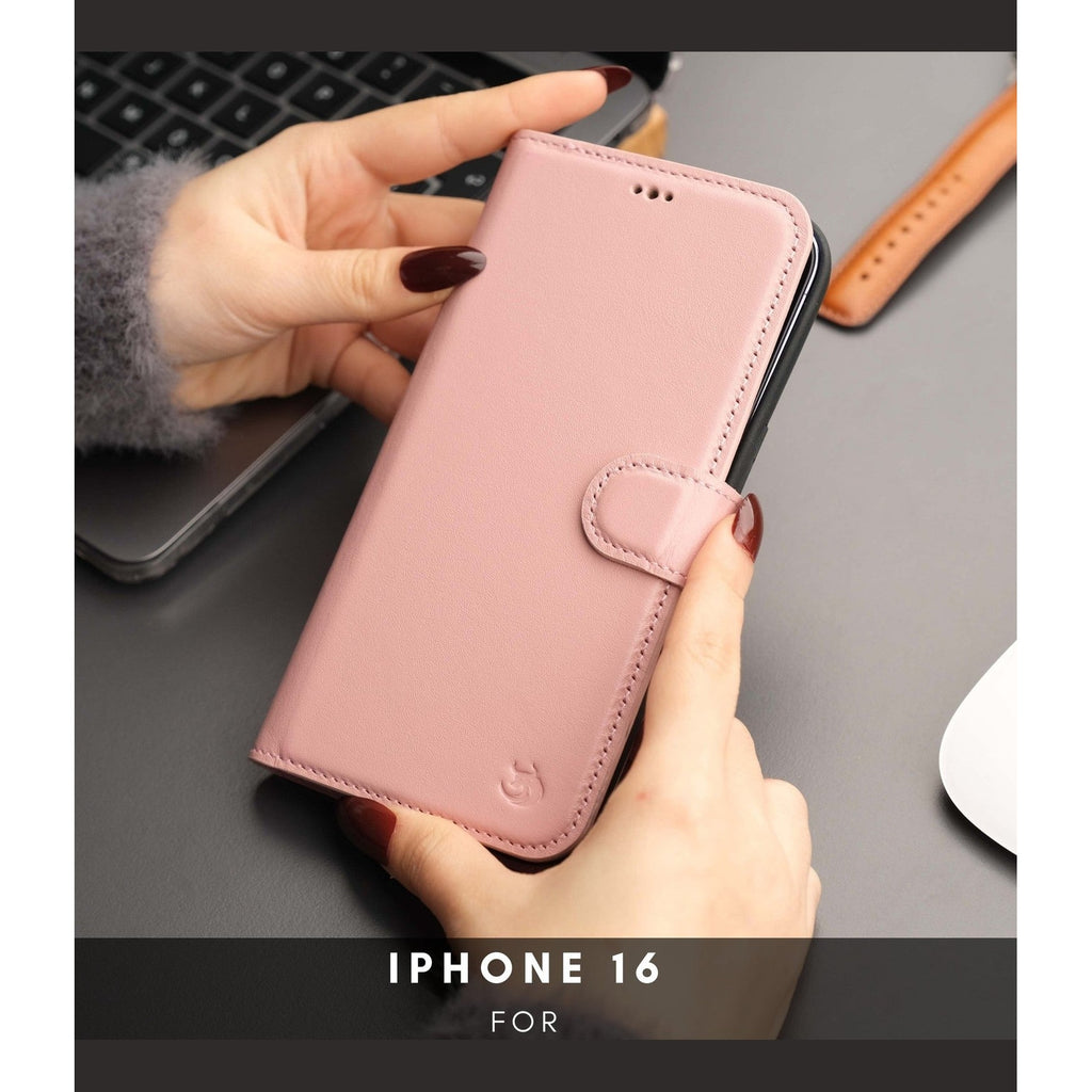 Casper iPhone 16 Wallet Case Leather MagSafe