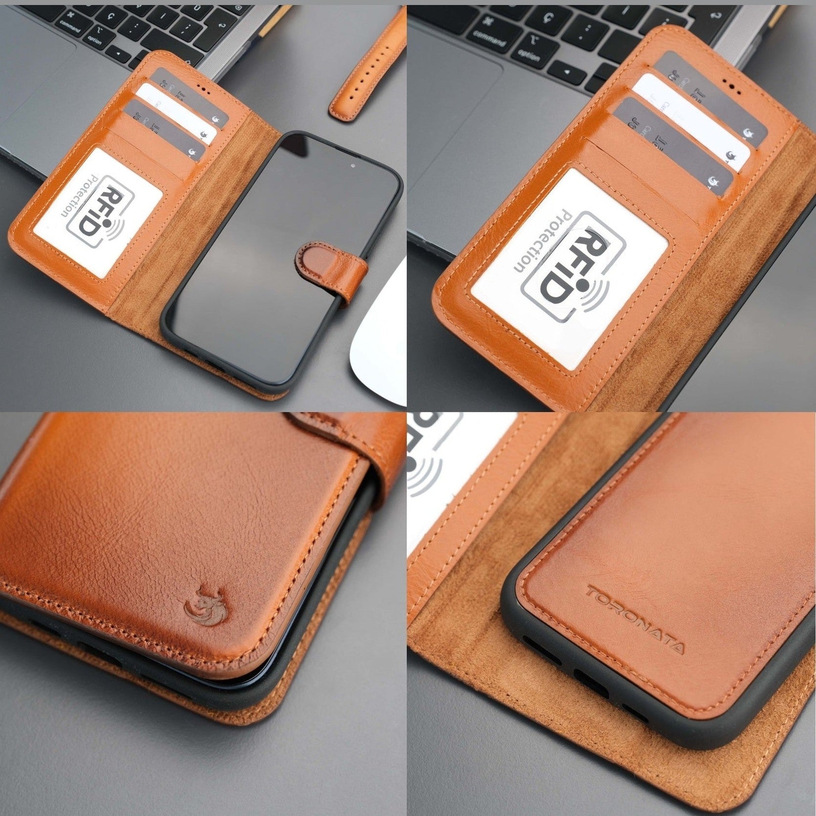 Casper iPhone 16 Wallet Case Leather MagSafe