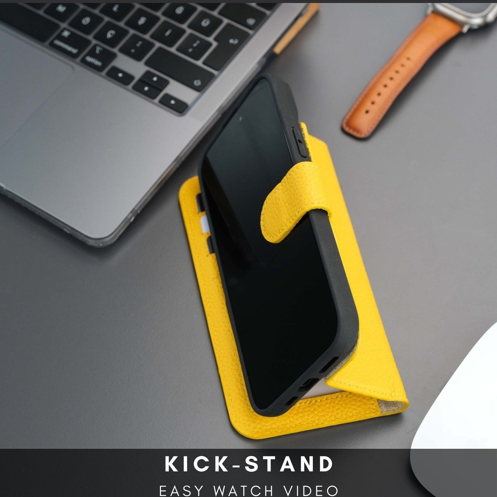 Casper iPhone 16 Wallet Case Leather MagSafe