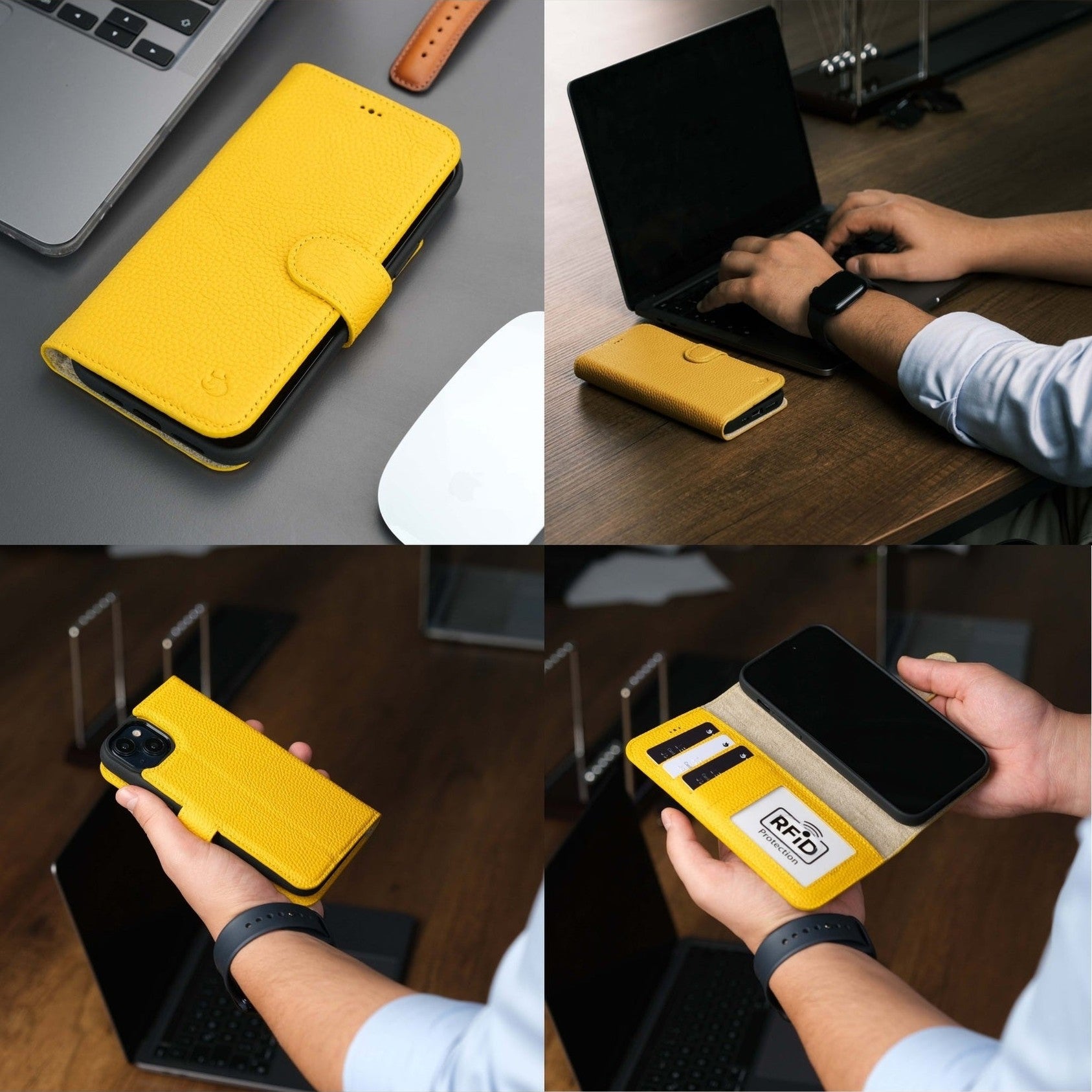 Casper iPhone 16 Wallet Case Leather MagSafe