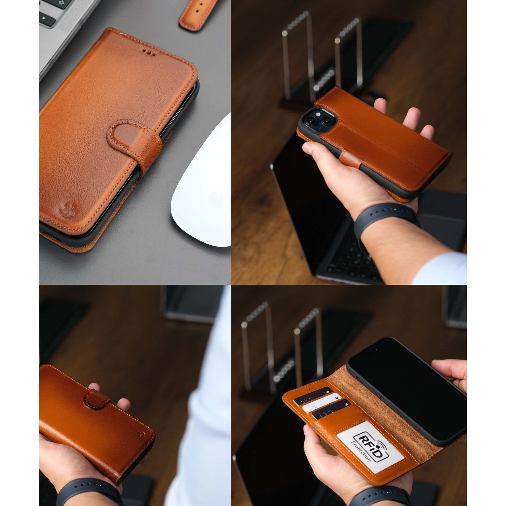 Casper iPhone 16 Wallet Case Leather MagSafe