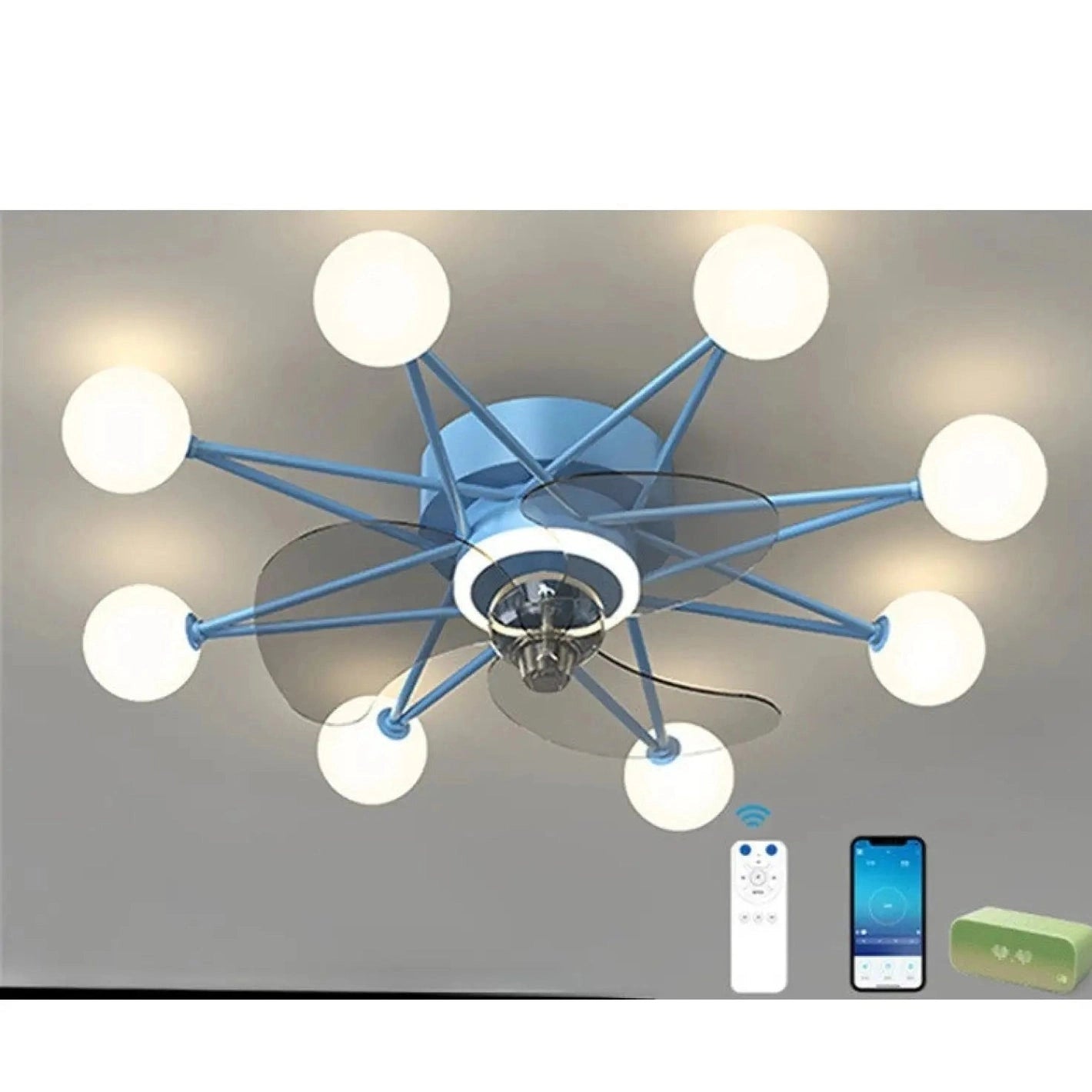 Ceiling Fan Light Modern Design for Living & Dining Room