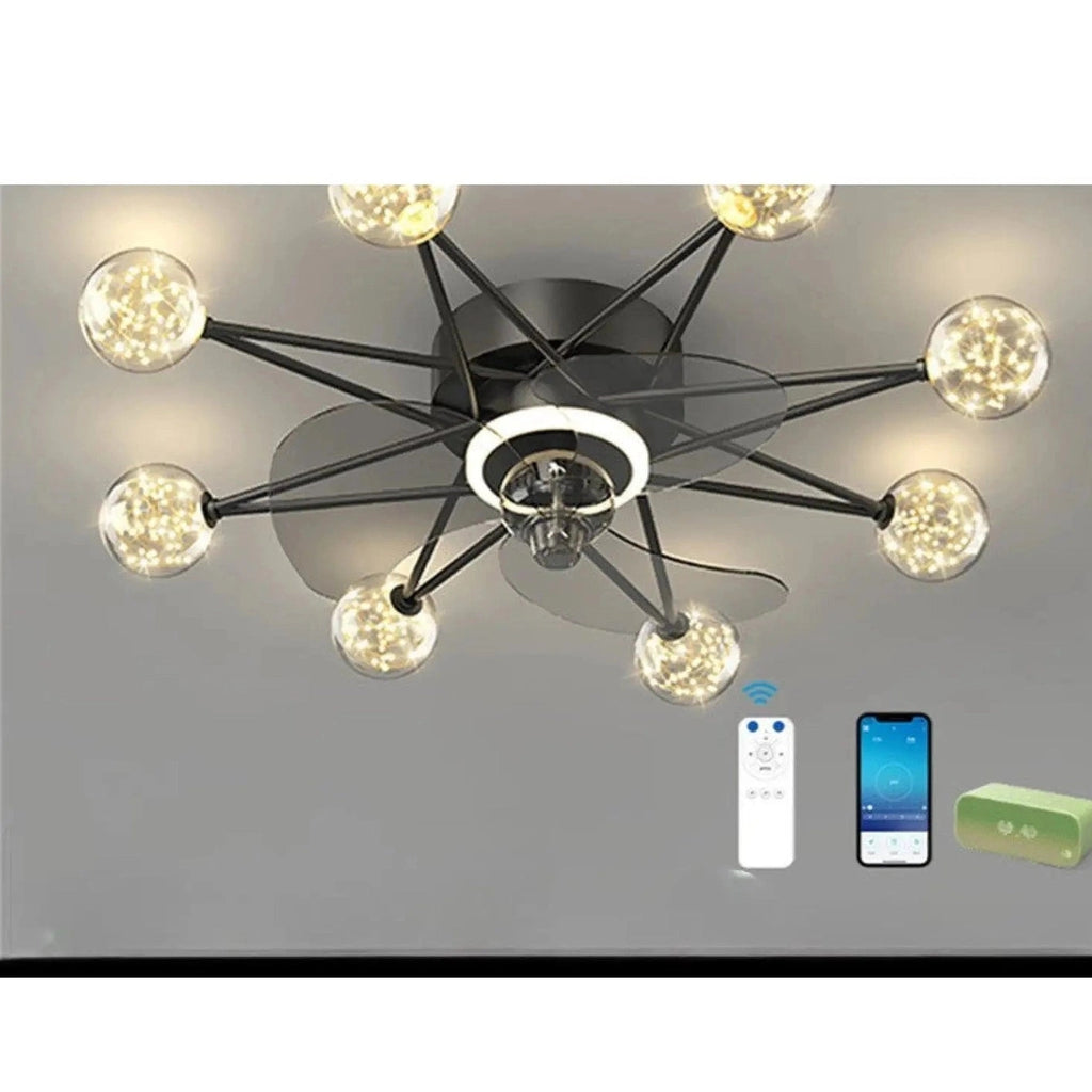 Ceiling Fan Light Modern Design for Living & Dining Room