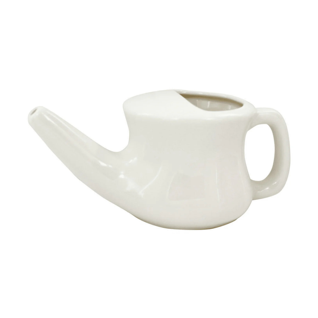 Ceramic Neti Pot | Ayurvedic Nasal Cleansing Tool for Sinus Health