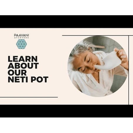 Ceramic Neti Pot | Ayurvedic Nasal Cleansing Tool for Sinus Health