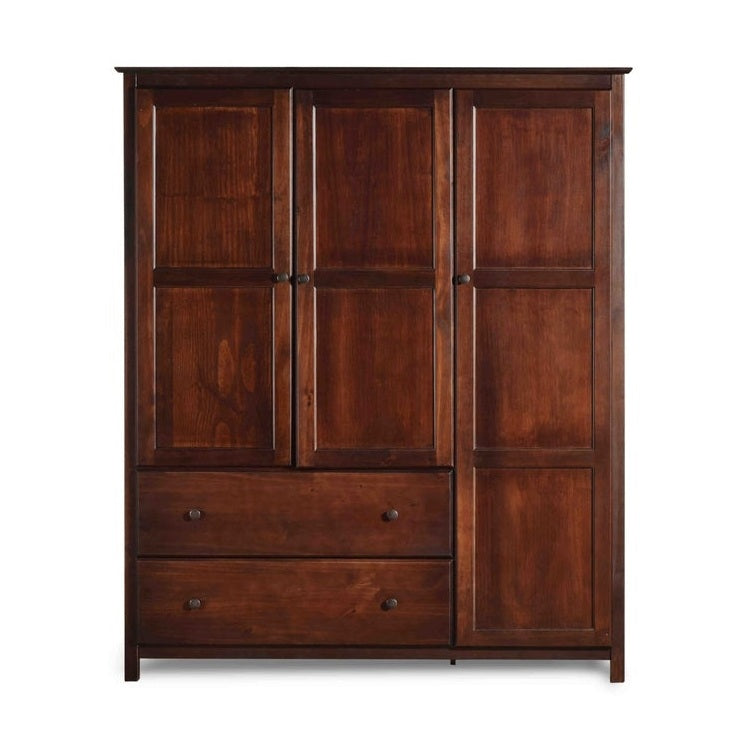 Cherry Wood Finish Bedroom Wardrobe Armoire Cabinet Closet by HomePacific