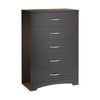Chocolate Finish Bedroom Chest 5-Drawer | Eco Friendly CARB Compliant Panels by HomePacific