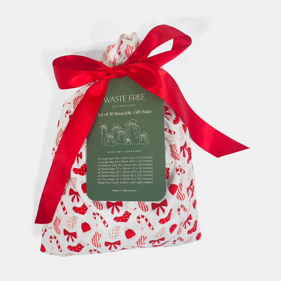 Christmas Cookies and Candy (Reusable Gift Bag Set)