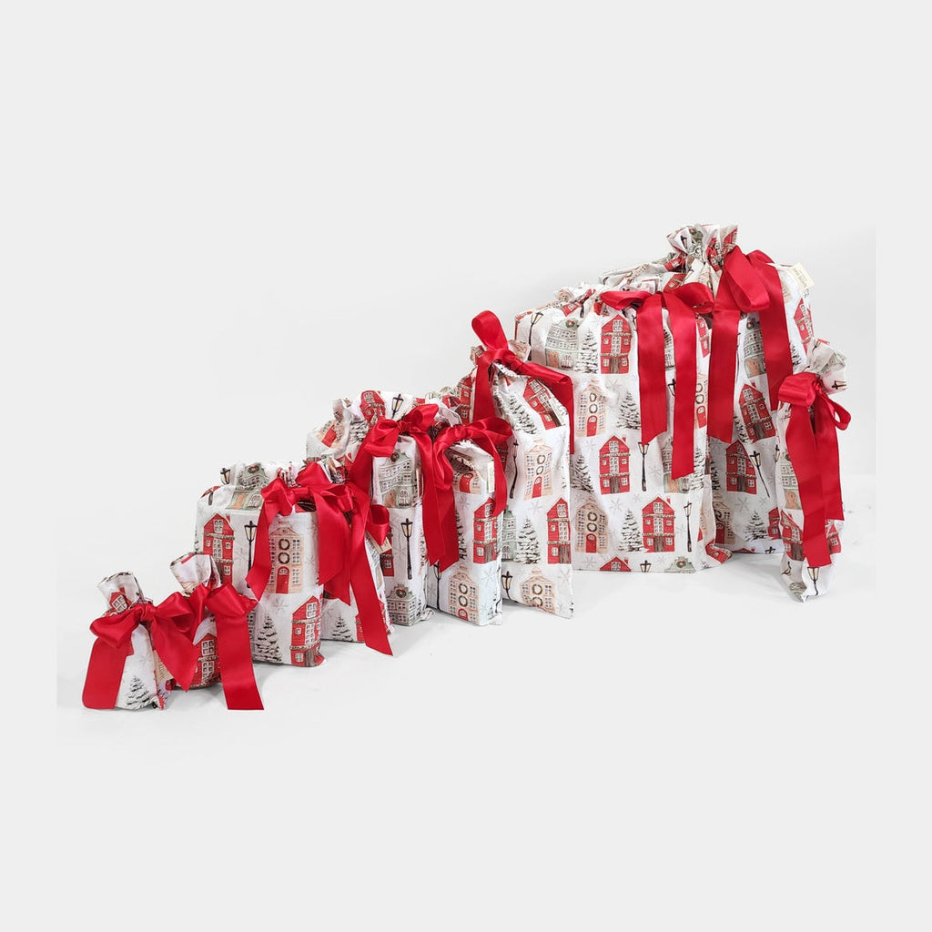 Christmas Cottages (Reusable Gift Bag Set)