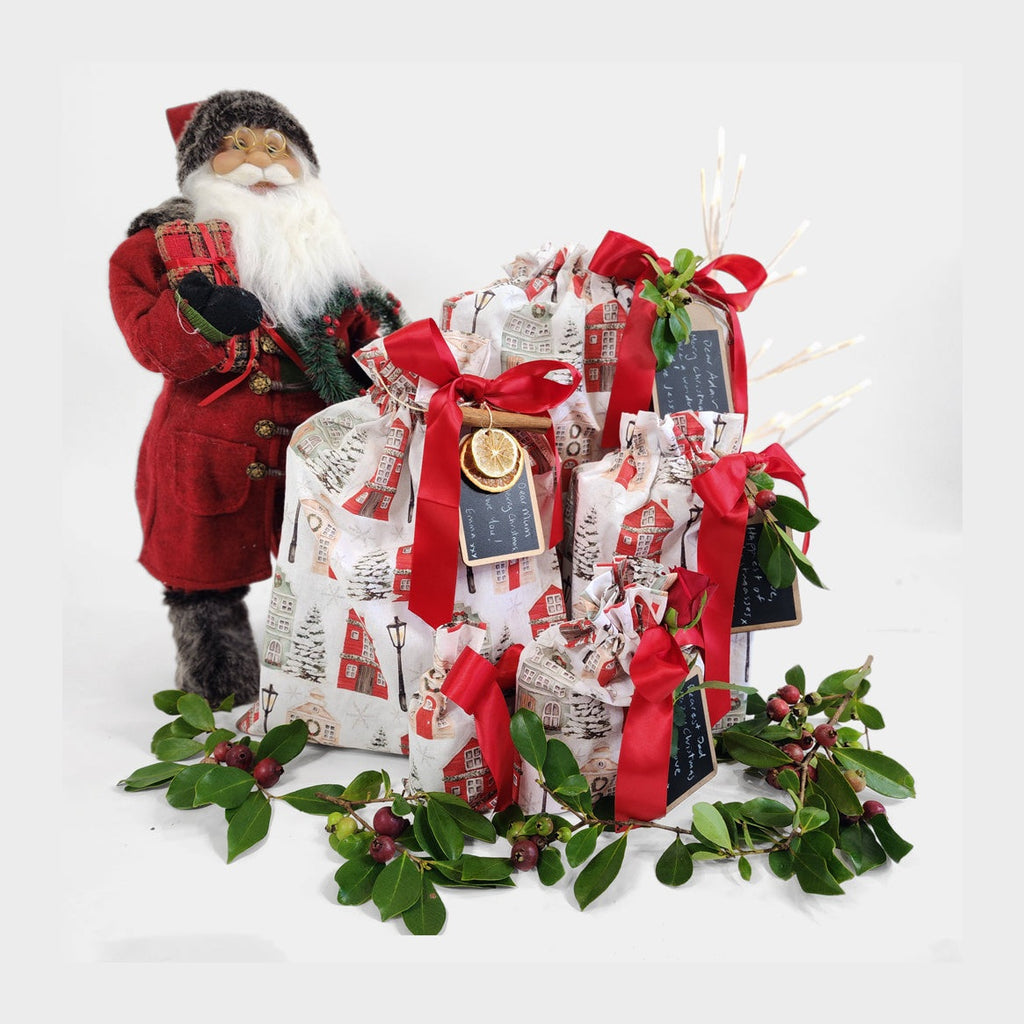 Christmas Cottages (Reusable Gift Bag Set)