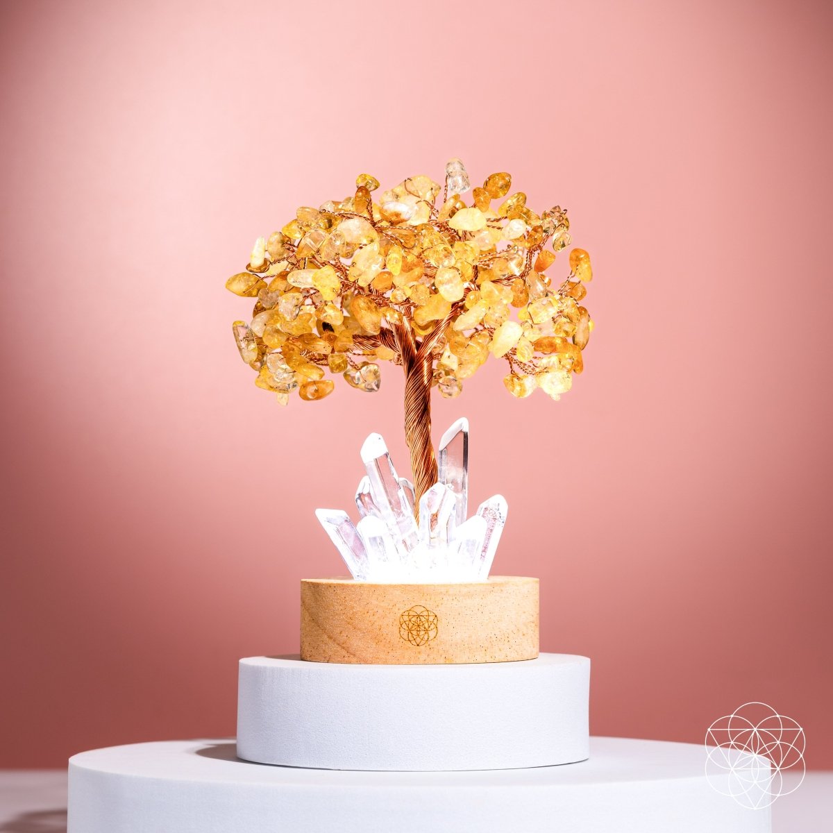 Citrine Quartz Tree Lamp Aura Glow | Conscious Items
