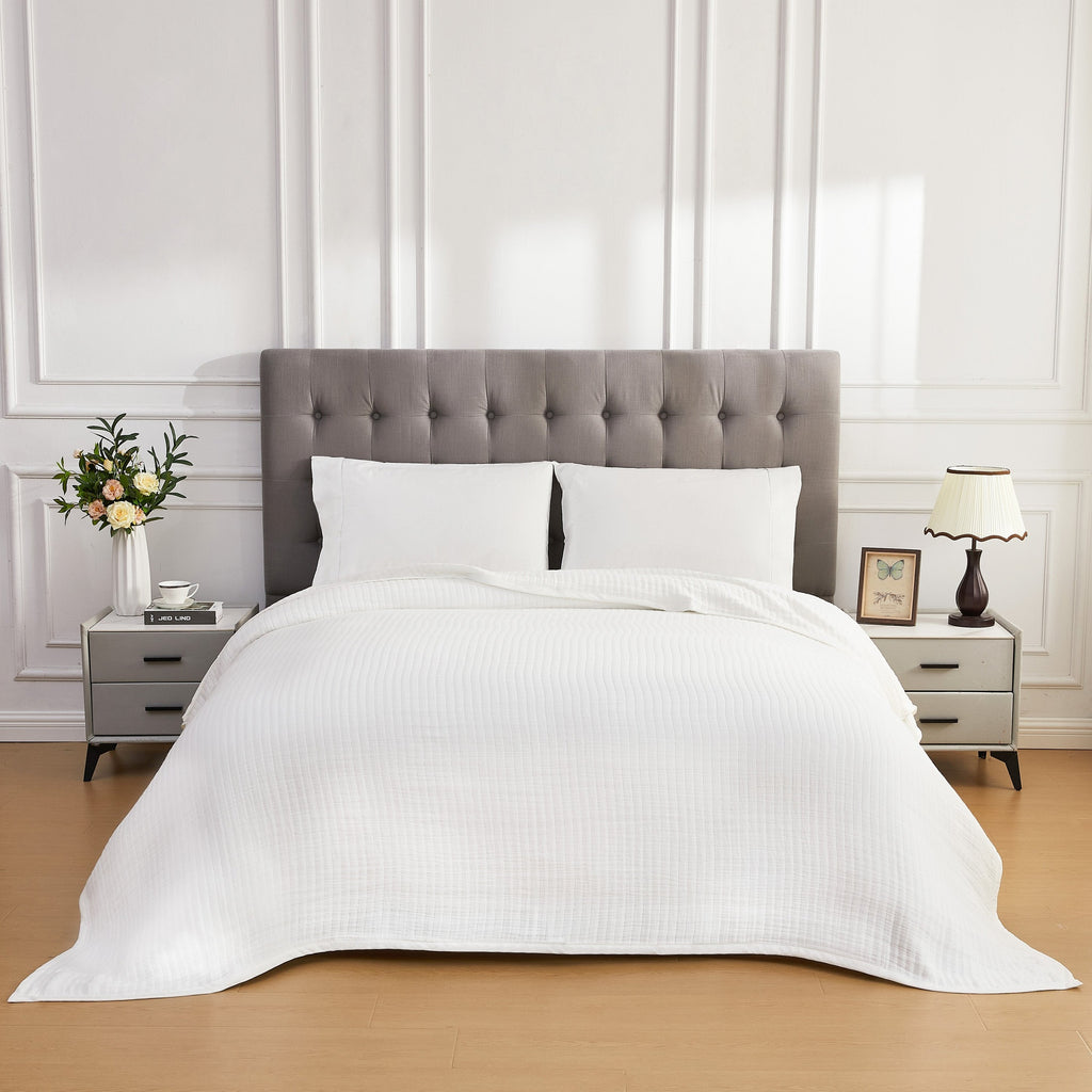 Cloud Cotton Gauze Blanket by Mélange Home