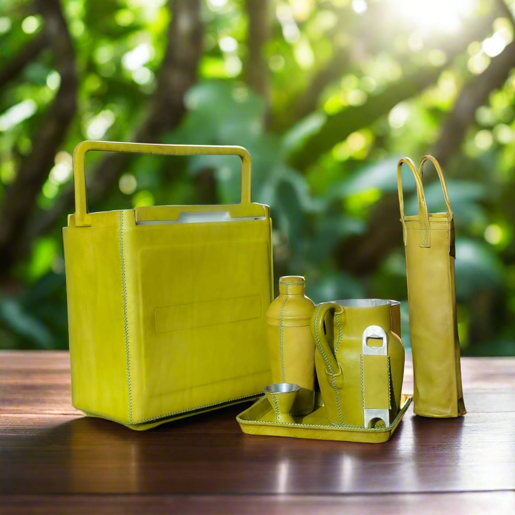 Coctelera | Leather Cocktail Shaker + Jigger by Bati