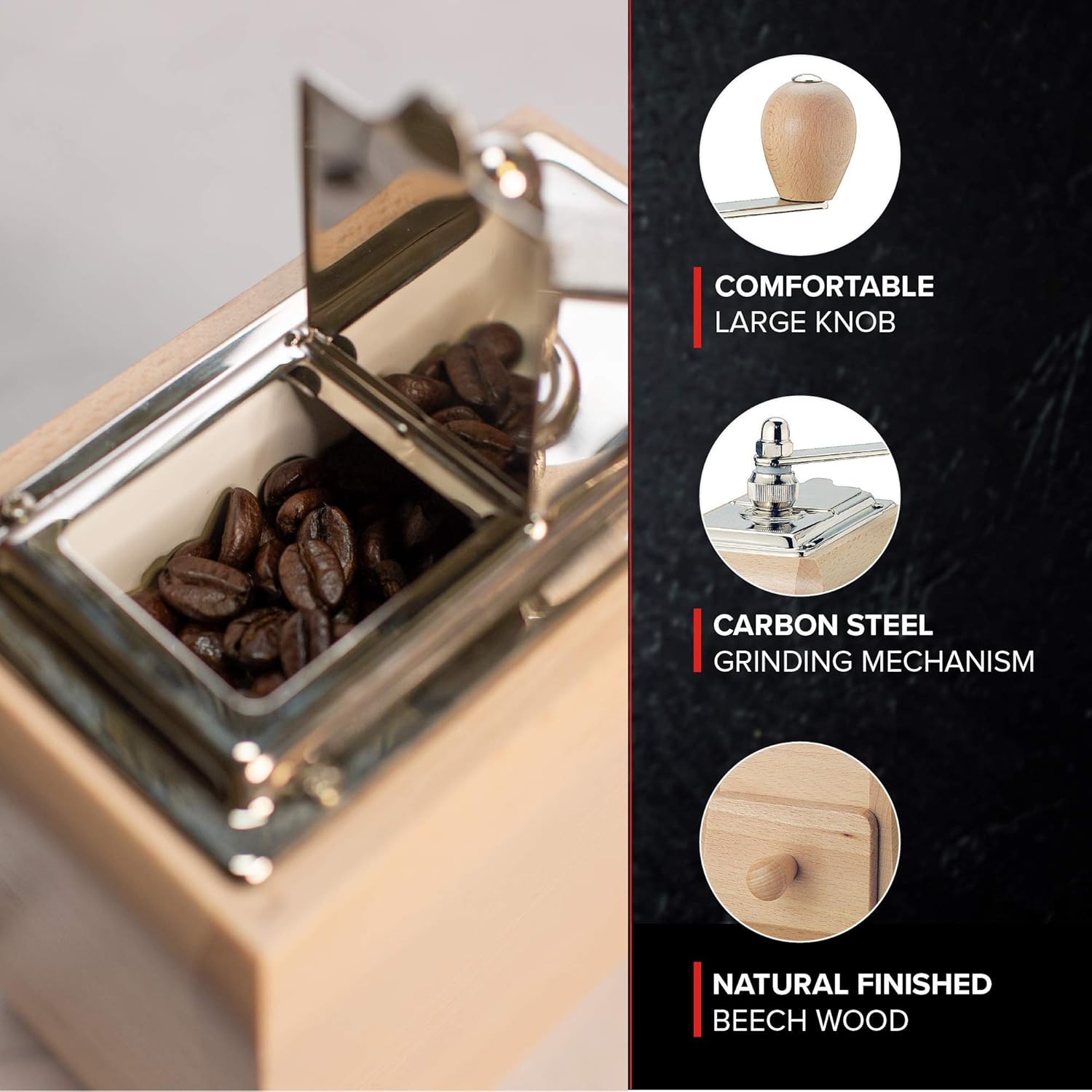 Coffee Mill "Santiago" by Küchenprofi USA