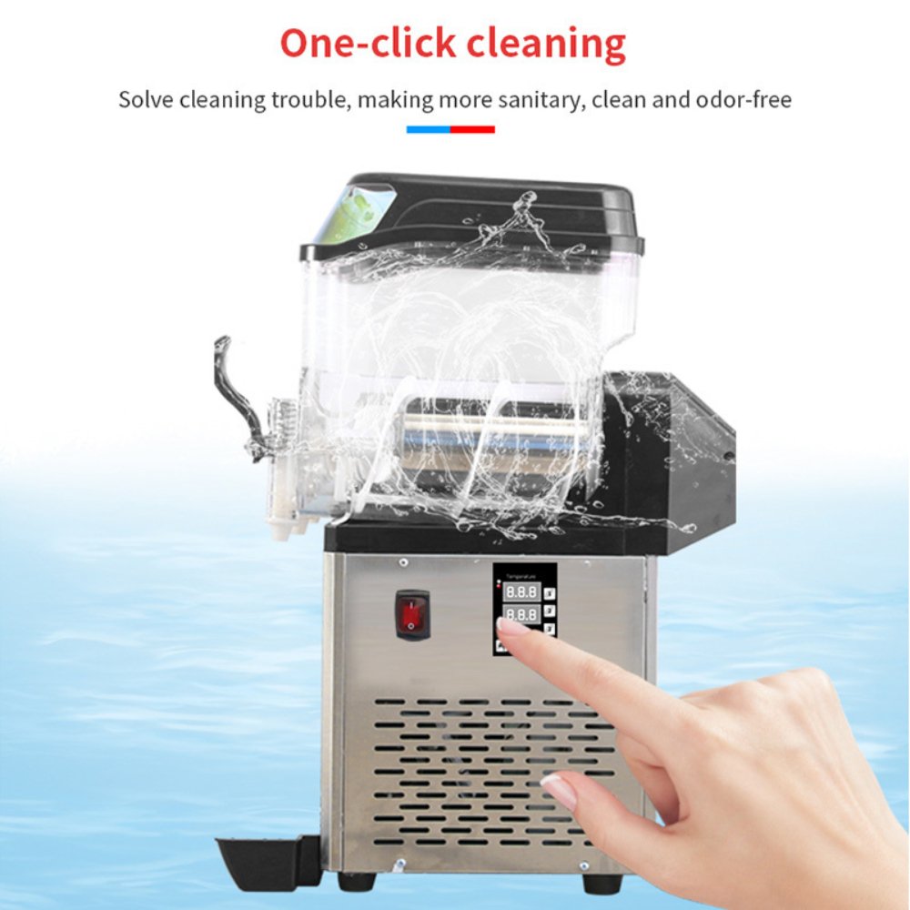 Premium Commercial Stainless Steel Slushy Machine With Triple Tank Advance Cooling, 45L (SAK52258) by SAKSBY WHOLESALE