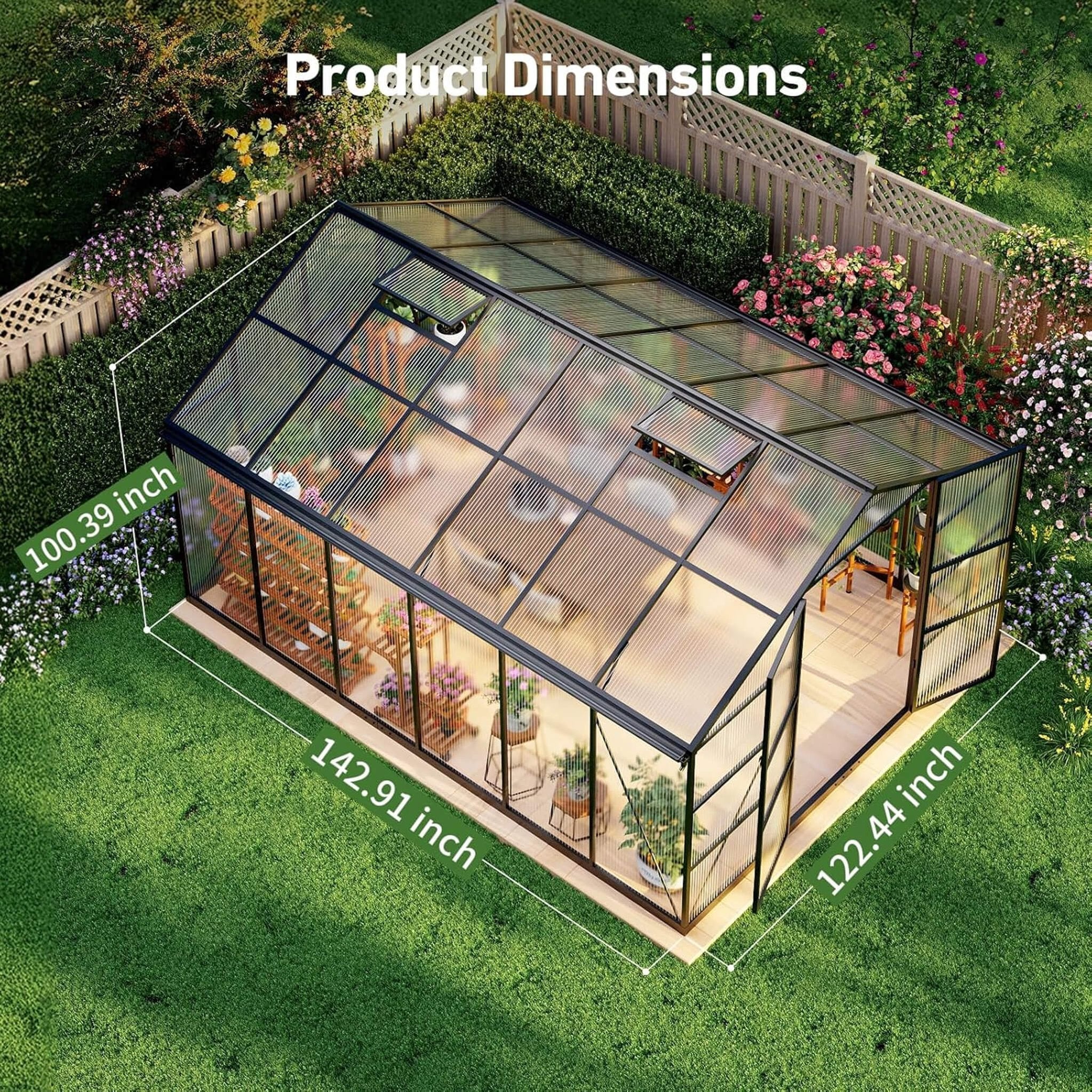 Corrosion-Resistant Aluminum Greenhouse Thermometer UV Protected | SAKSBY WHOLESALE