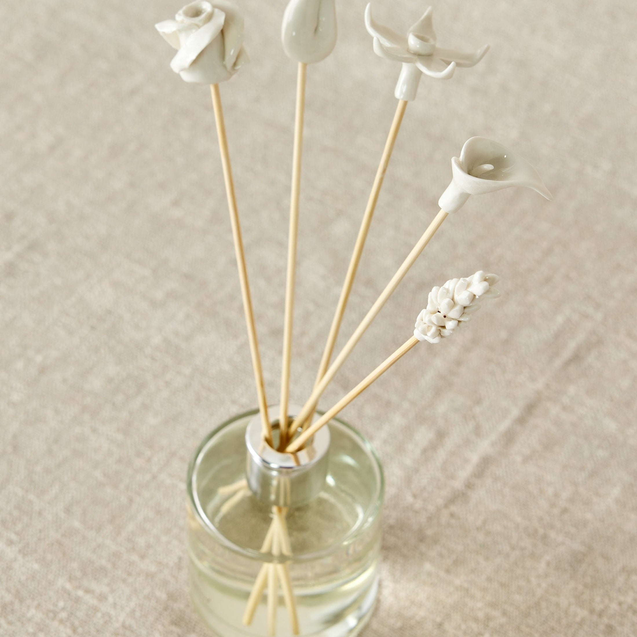Country Flowers Bamboo Diffuser Sticks Set