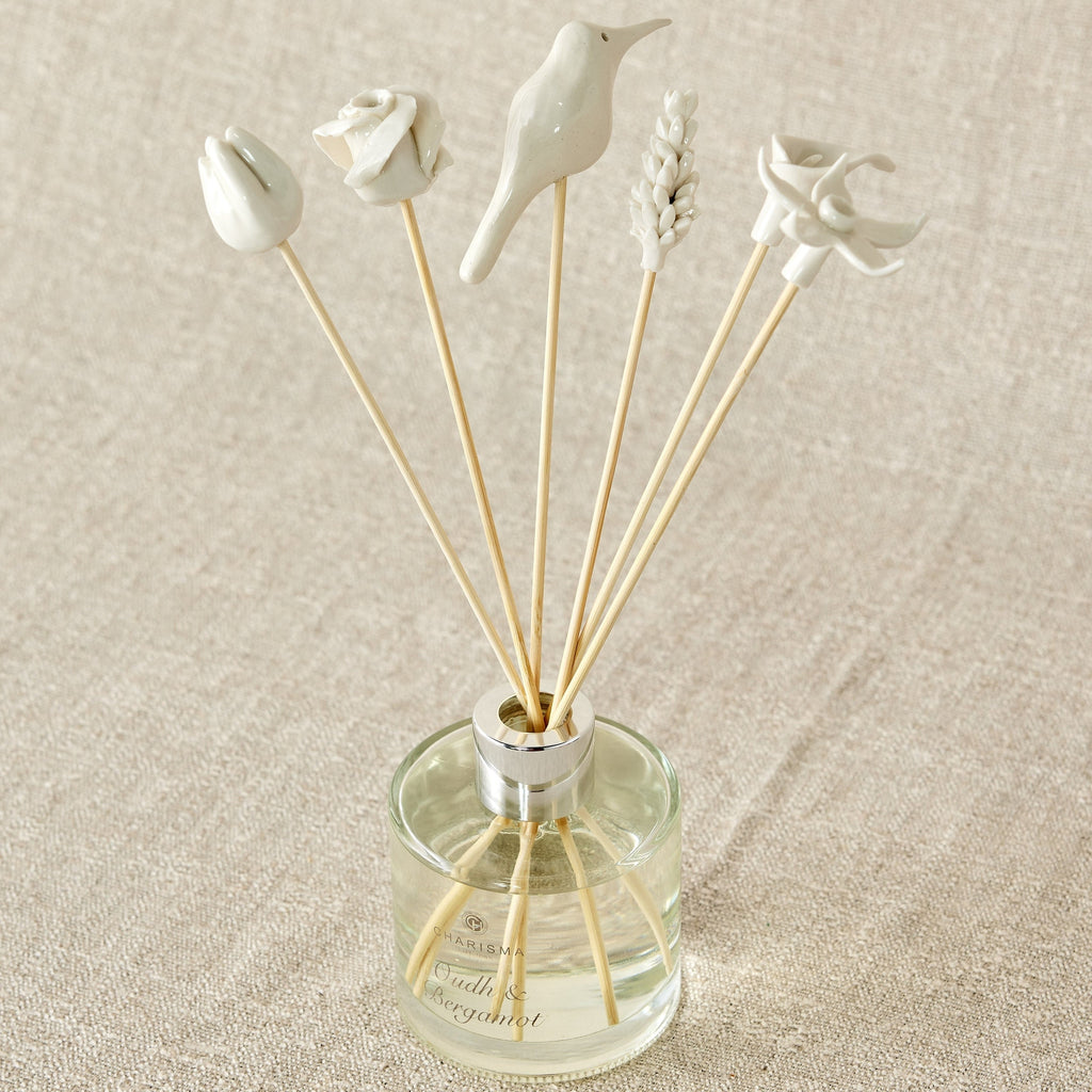 Country Flowers Bamboo Diffuser Sticks Set