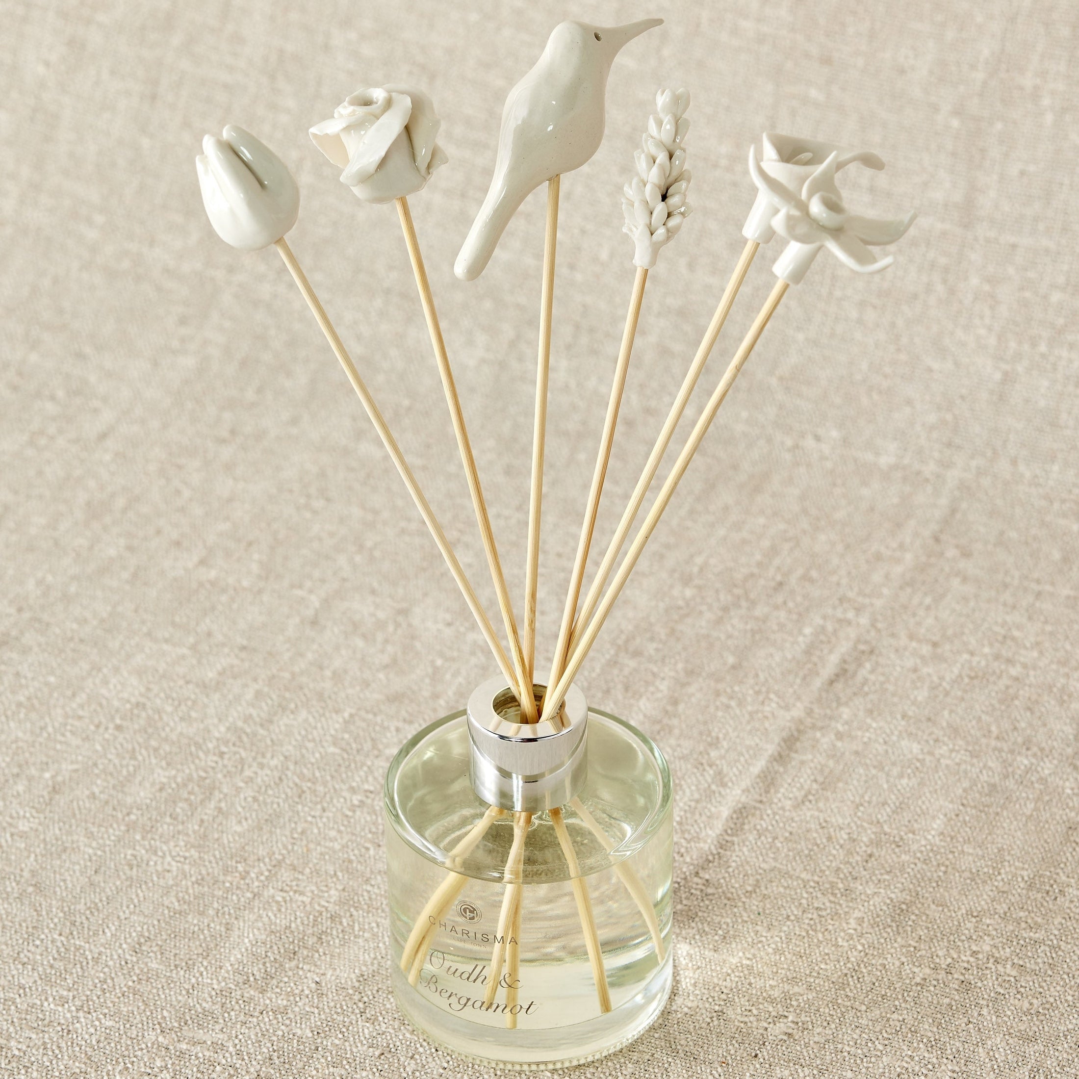 Country Flowers Bamboo Diffuser Sticks Set