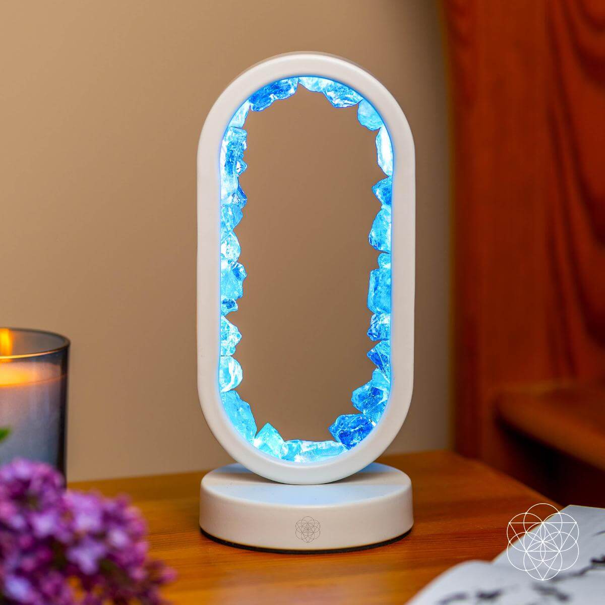 Crystal Clear Quartz Lamp With Remote | Conscious Items