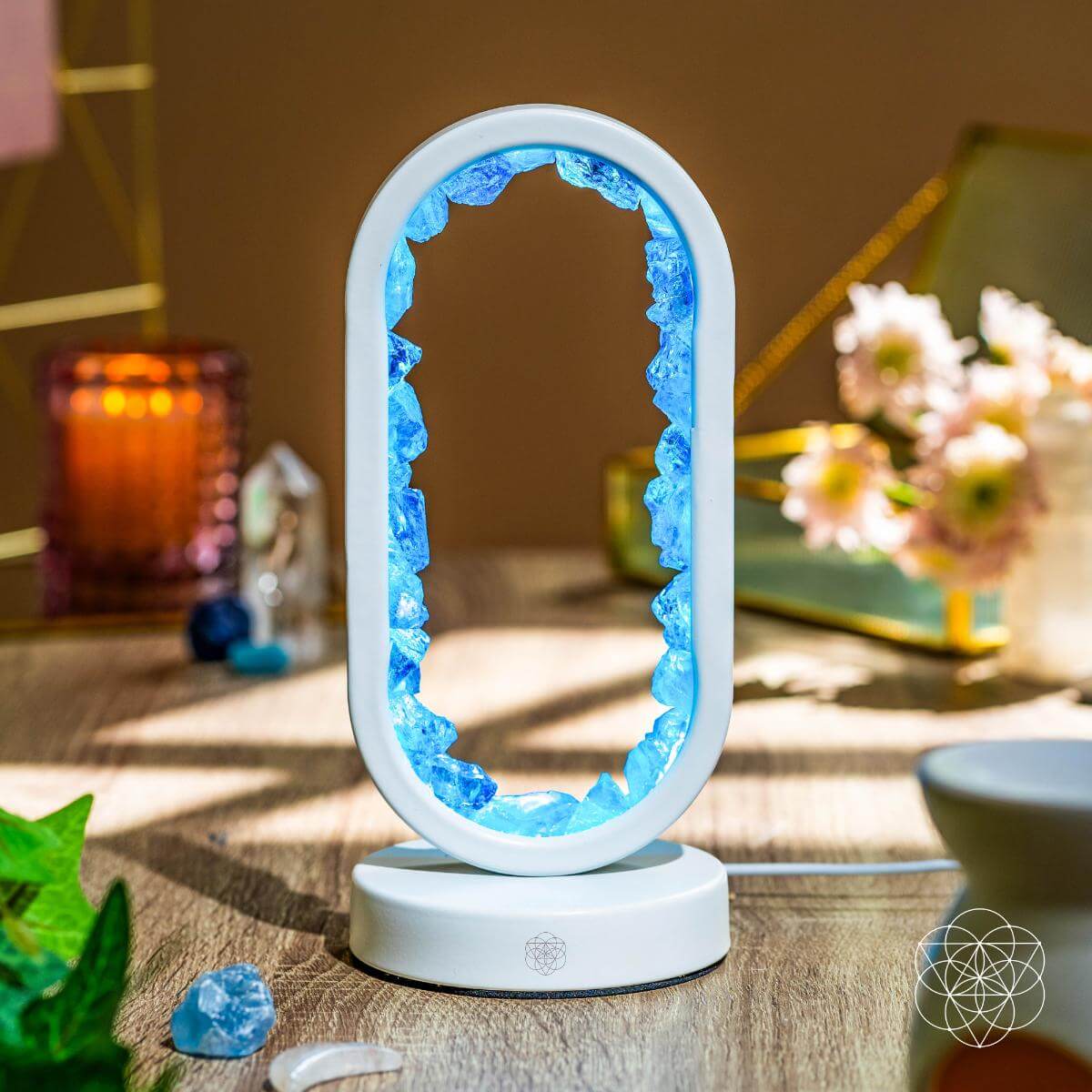 Crystal Clear Quartz Lamp With Remote | Conscious Items