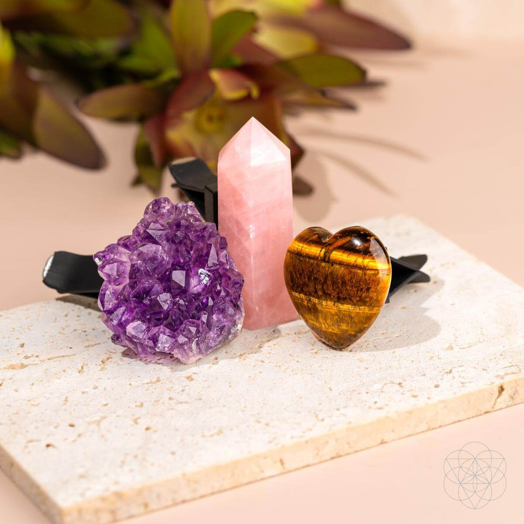 Crystal Quartz Car Kit Set Deluxe | Conscious Items