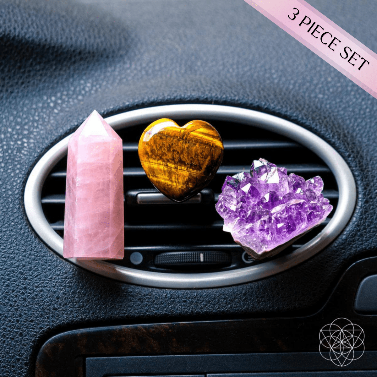 Crystal Quartz Car Kit Set Deluxe | Conscious Items