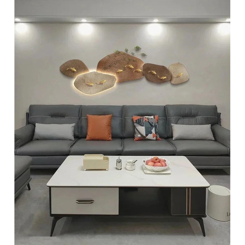 Crystal WallMounted Lamp 3D Nine Fish | Dlight Decor
