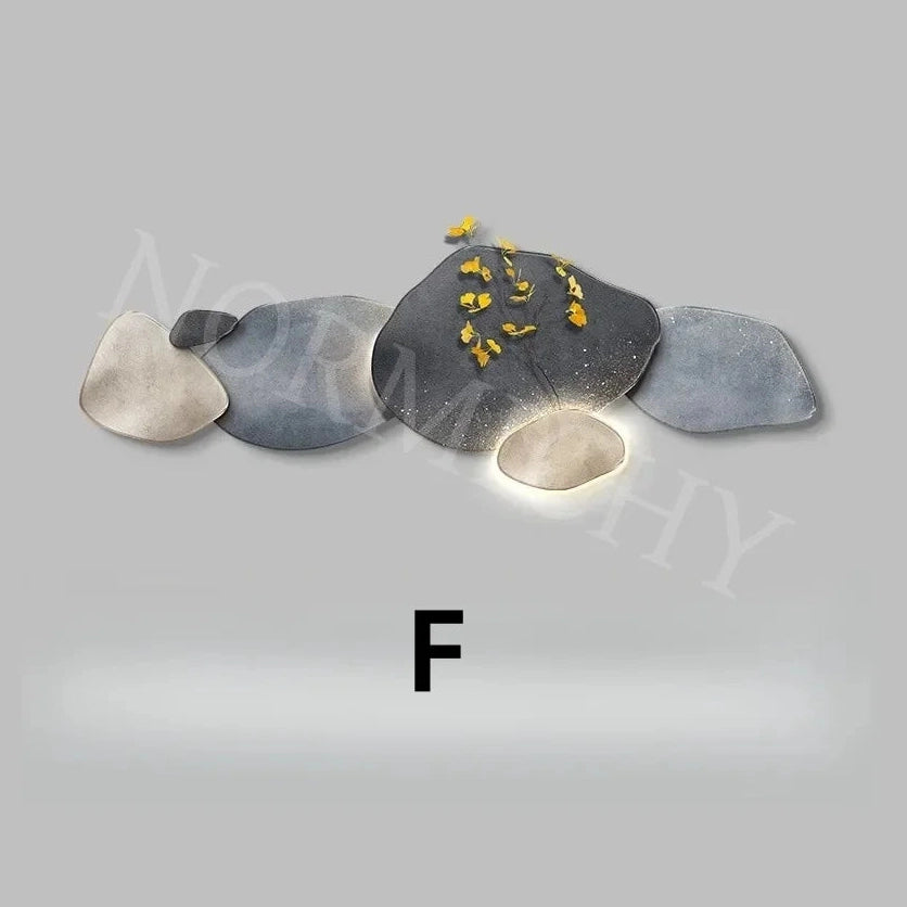 Crystal WallMounted Lamp 3D Nine Fish | Dlight Decor