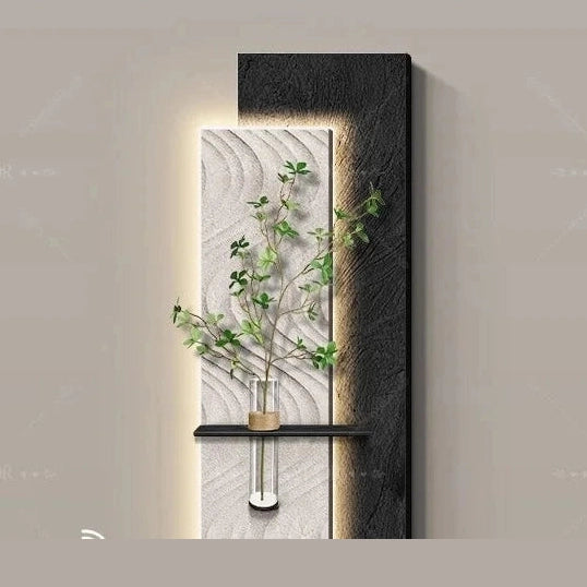 Crystal Wood Geometric Vintage Wall Light | Dlight Decor
