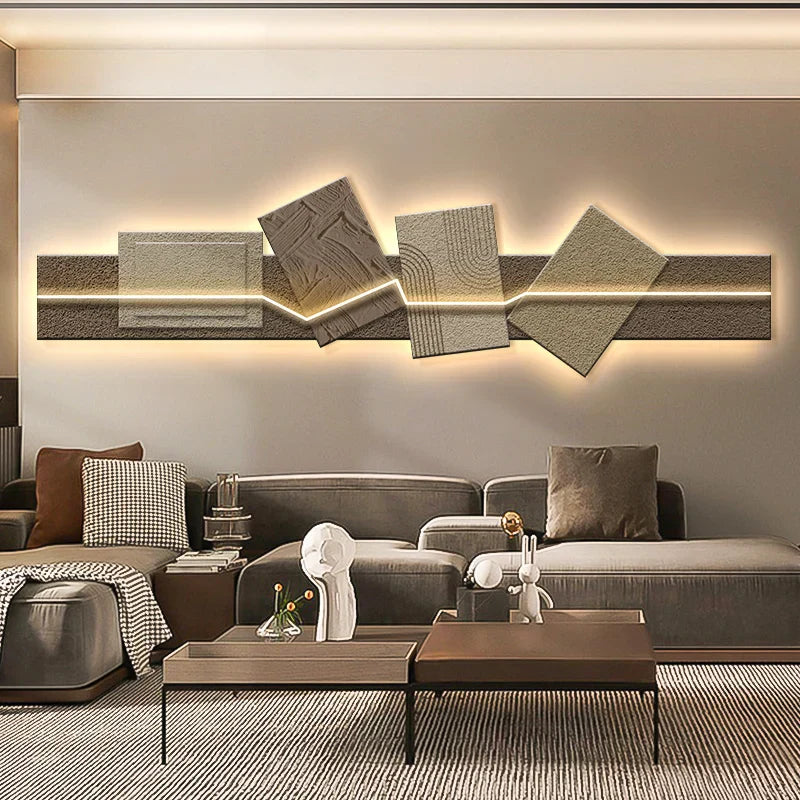 Crystal Wood Geometric Vintage Wall Light | Dlight Decor