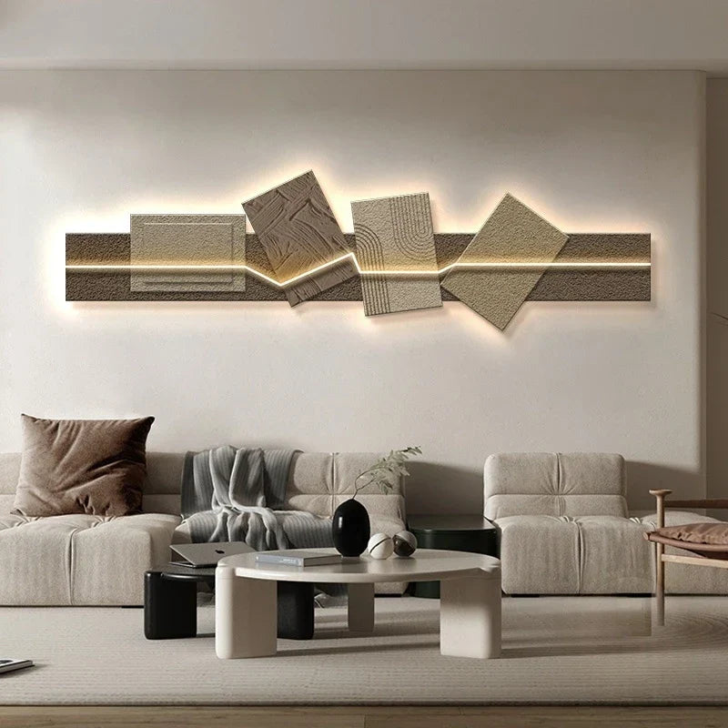 Crystal Wood Geometric Vintage Wall Light | Dlight Decor