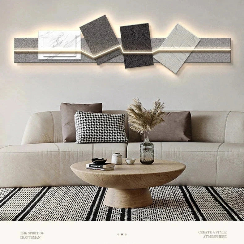Crystal Wood Geometric Vintage Wall Light | Dlight Decor