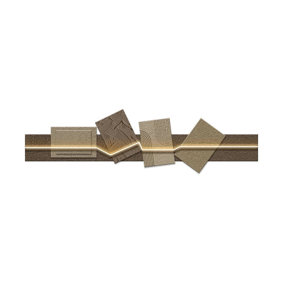 Crystal Wood Geometric Vintage Wall Light | Dlight Decor