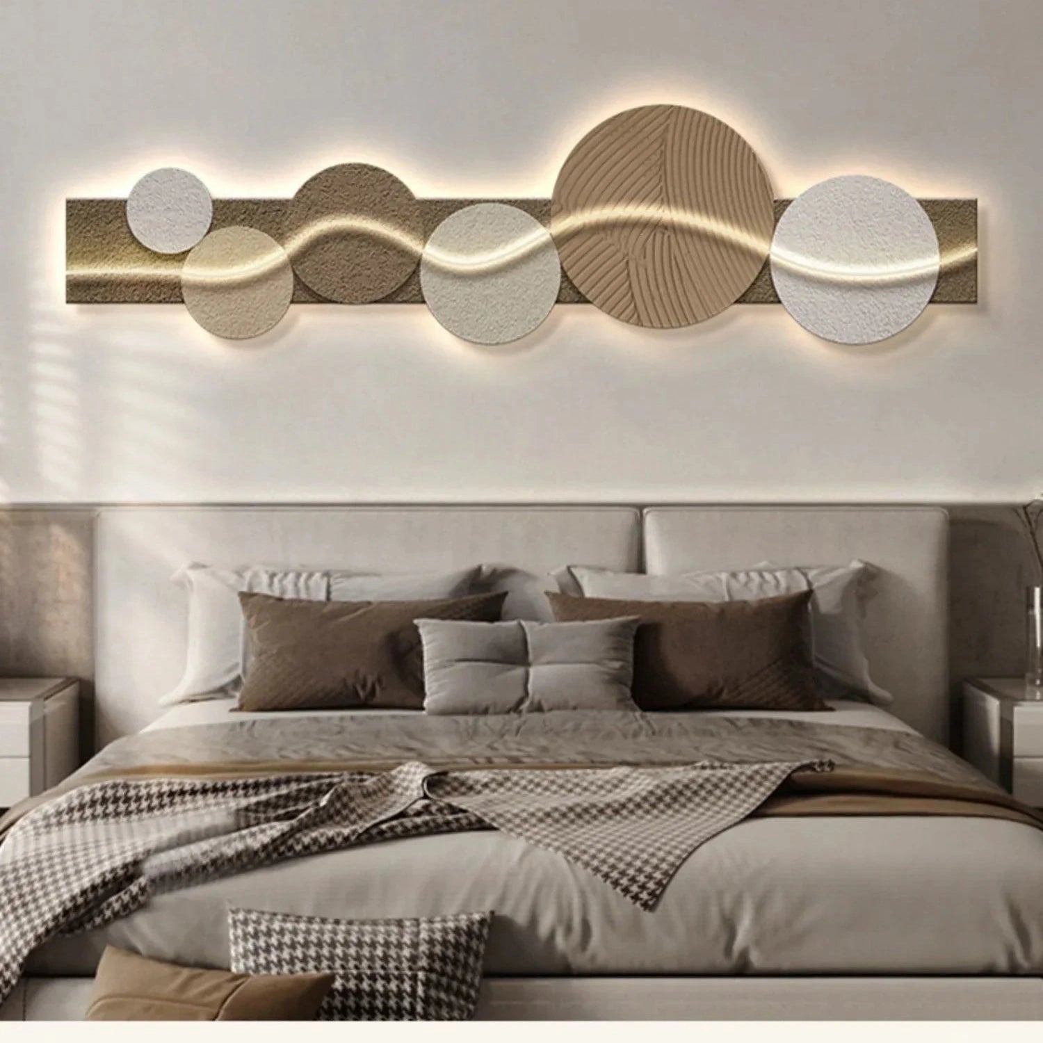 Crystal Wood Geometric Vintage Wall Light | Dlight Decor